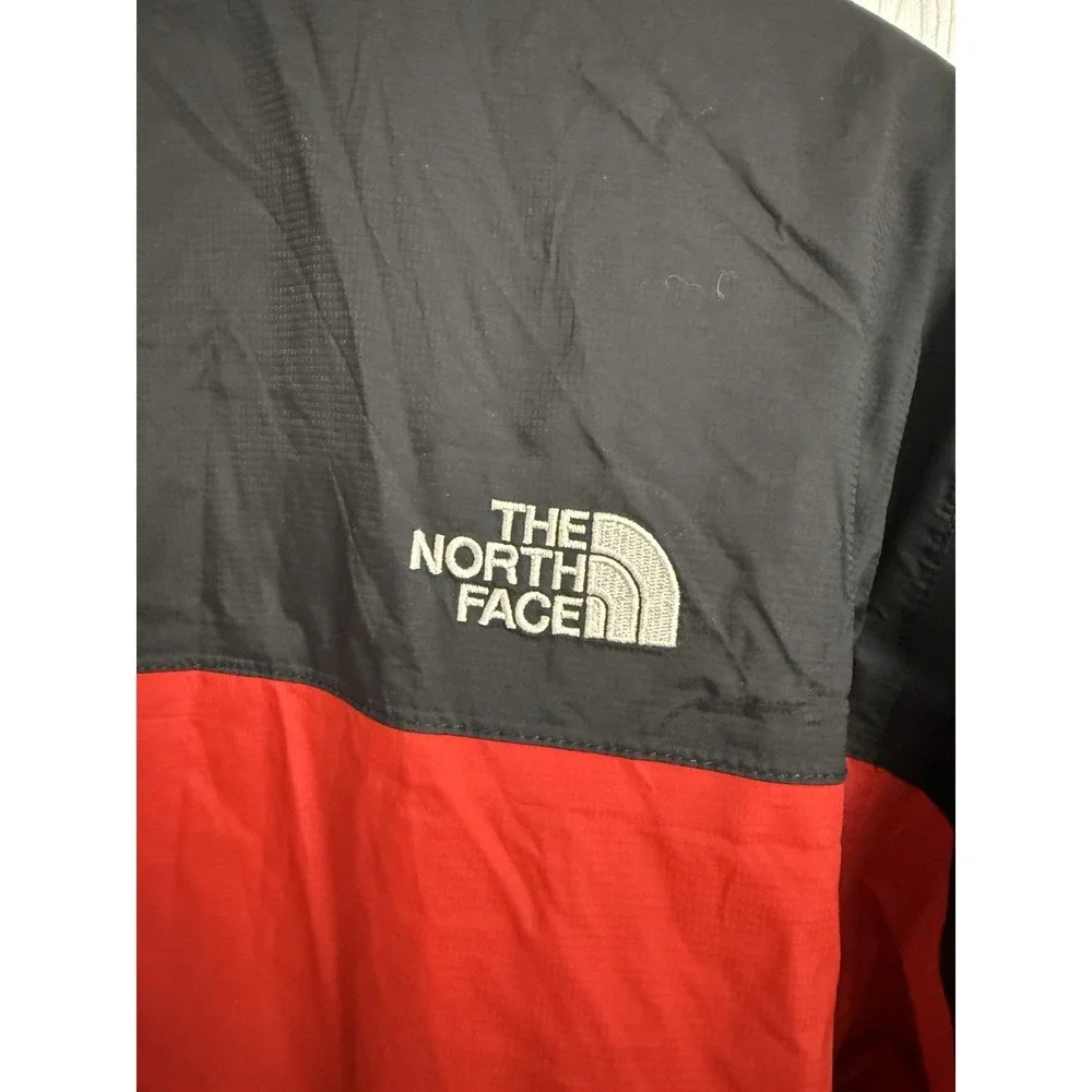 Vintage The North Face Hyvent Windbreaker Jacket Full Zip Red Black Men's Large